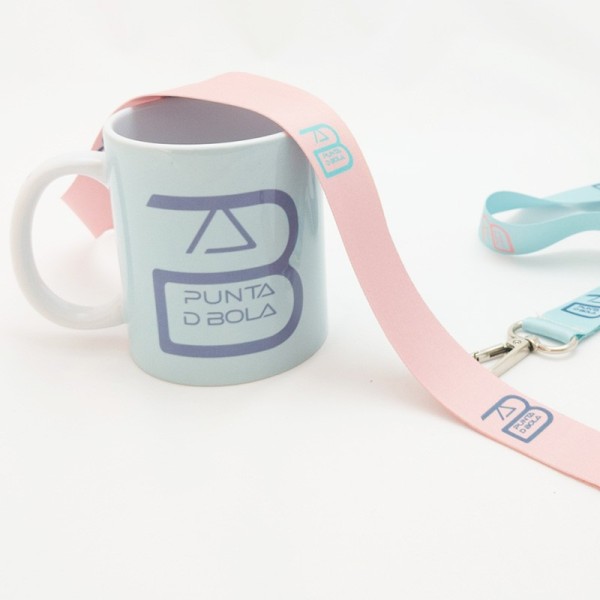 Pack taza y lanyard personalizados