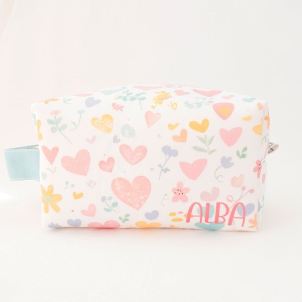 Neceser personalizable - motivo corazones