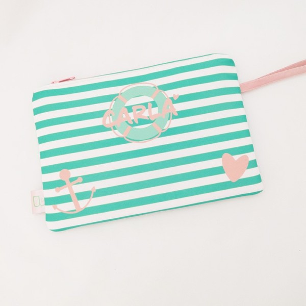 Neceser personalizable - marinero verde menta